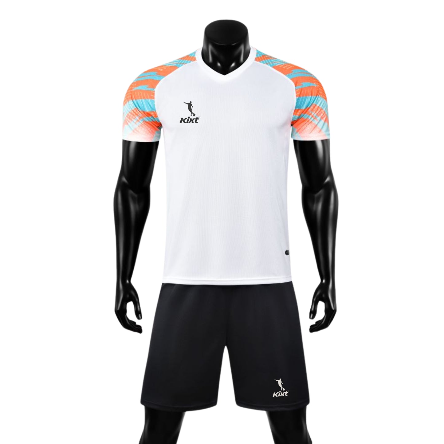 Kids Football Kits M3204 [WHITE] - Boys/Girls Football Kits (Jersey & Shorts)