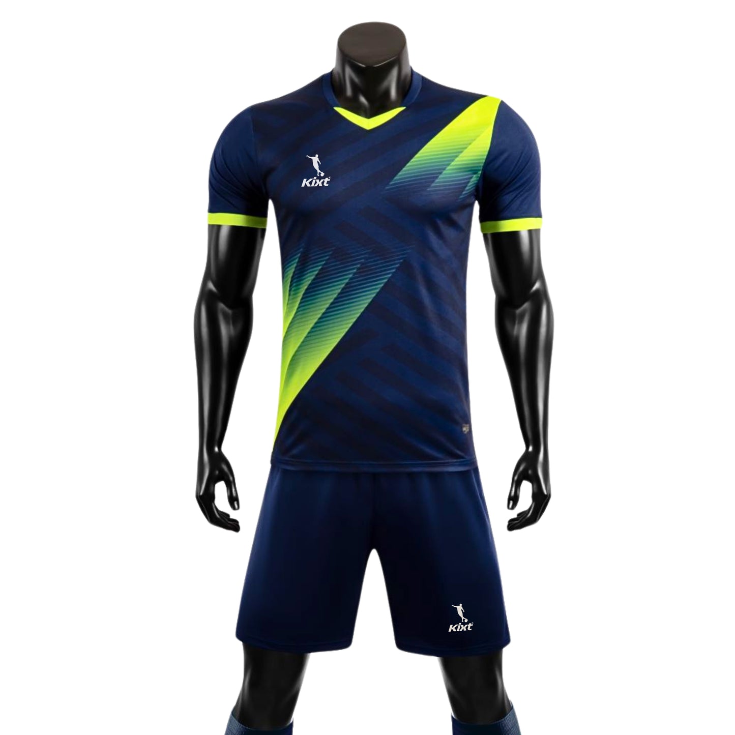 Kids Football Kits M8620 [NAVY/Green] - Boys/Girls Football Kits (Jersey & Shorts)