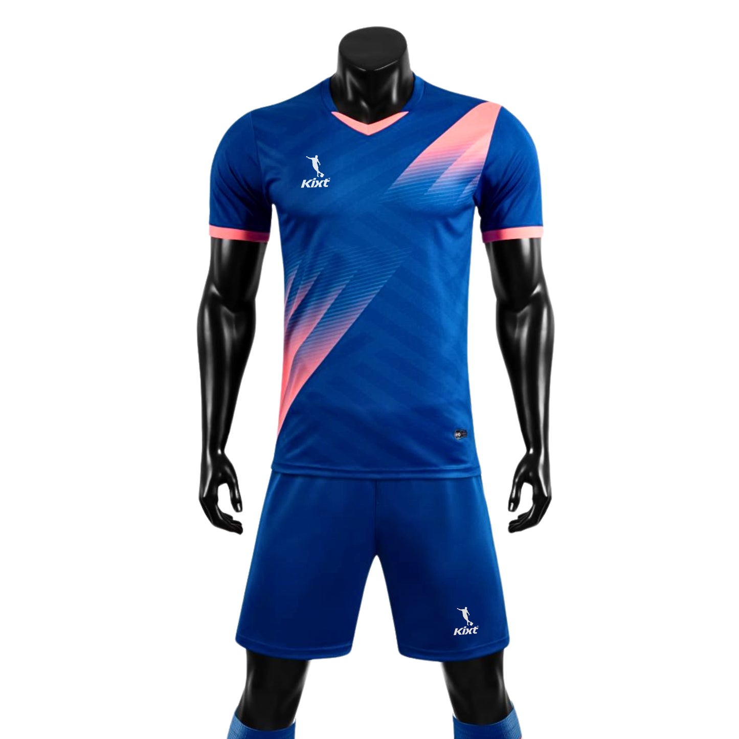 Kids Football Kits M8620 [NAVY/Pink] - Boys/Girls Football Kits (Jersey & Shorts)