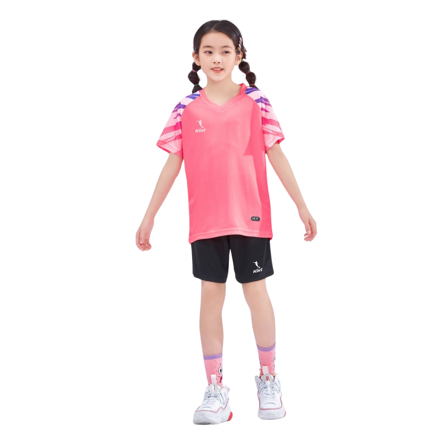 Kids Football Kits M3204 [PINK] - Boys/Girls Football Kits (Jersey & Shorts)