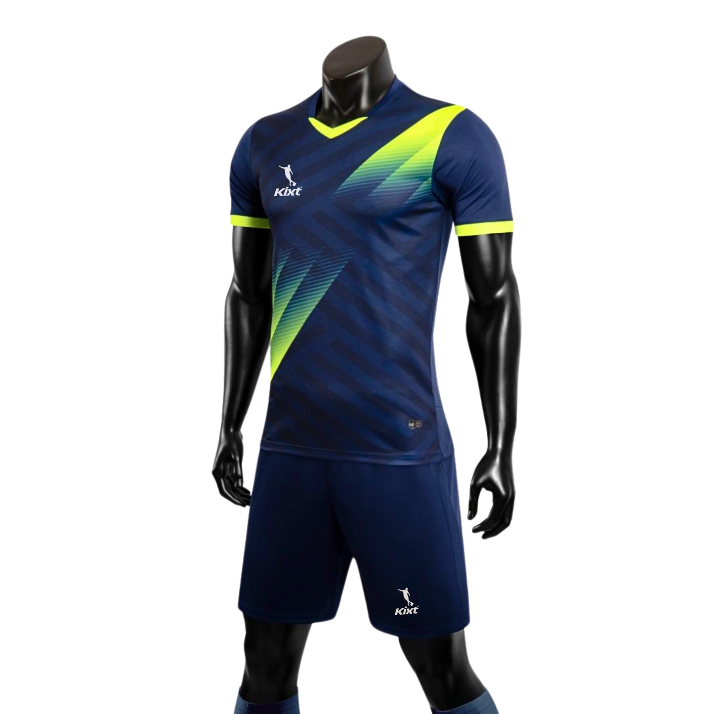 Kids Football Kits M8620 [NAVY/Green] - Boys/Girls Football Kits (Jersey & Shorts)