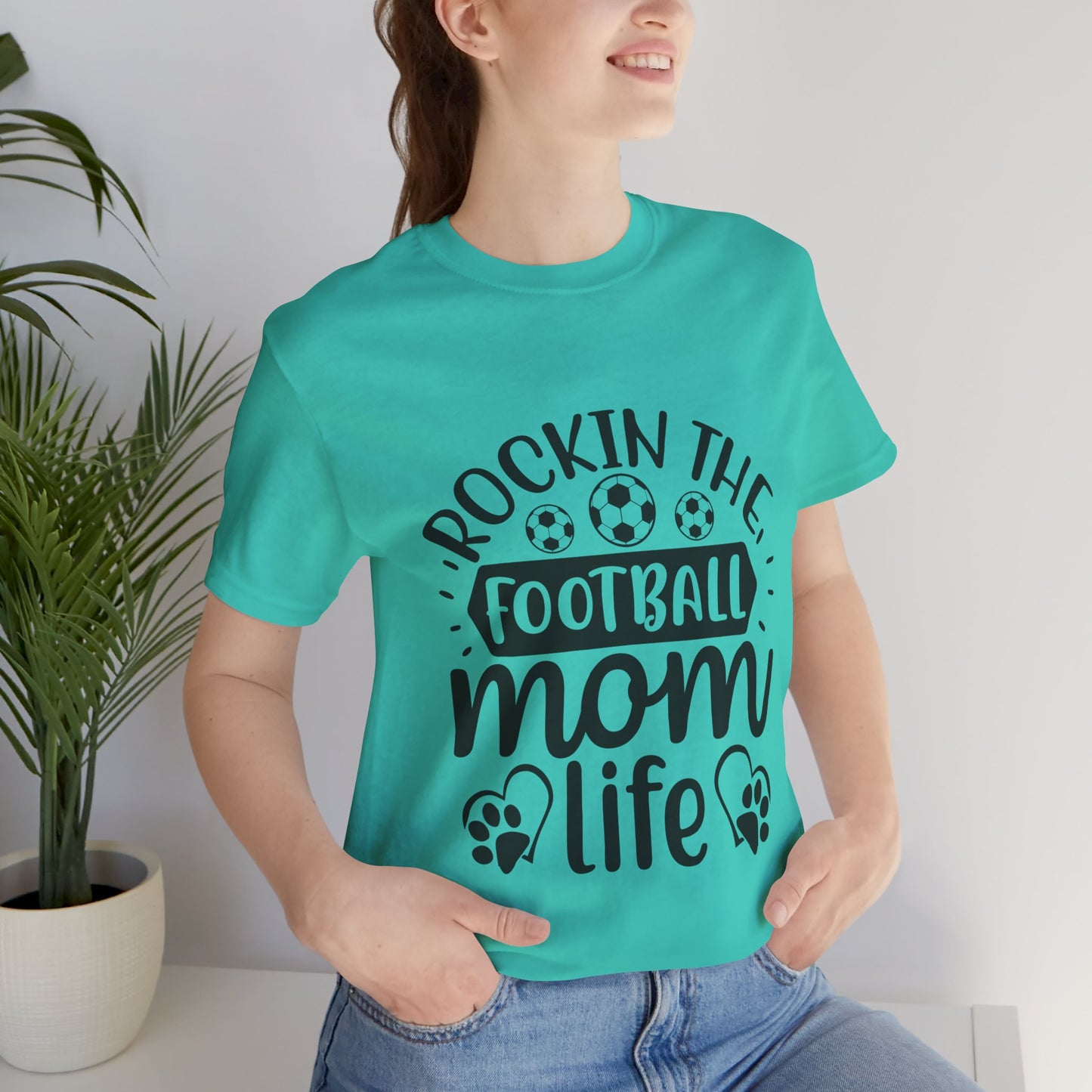 Kixt Short Sleeve Tee  - "Rockin-the-Football-Mom-Life"