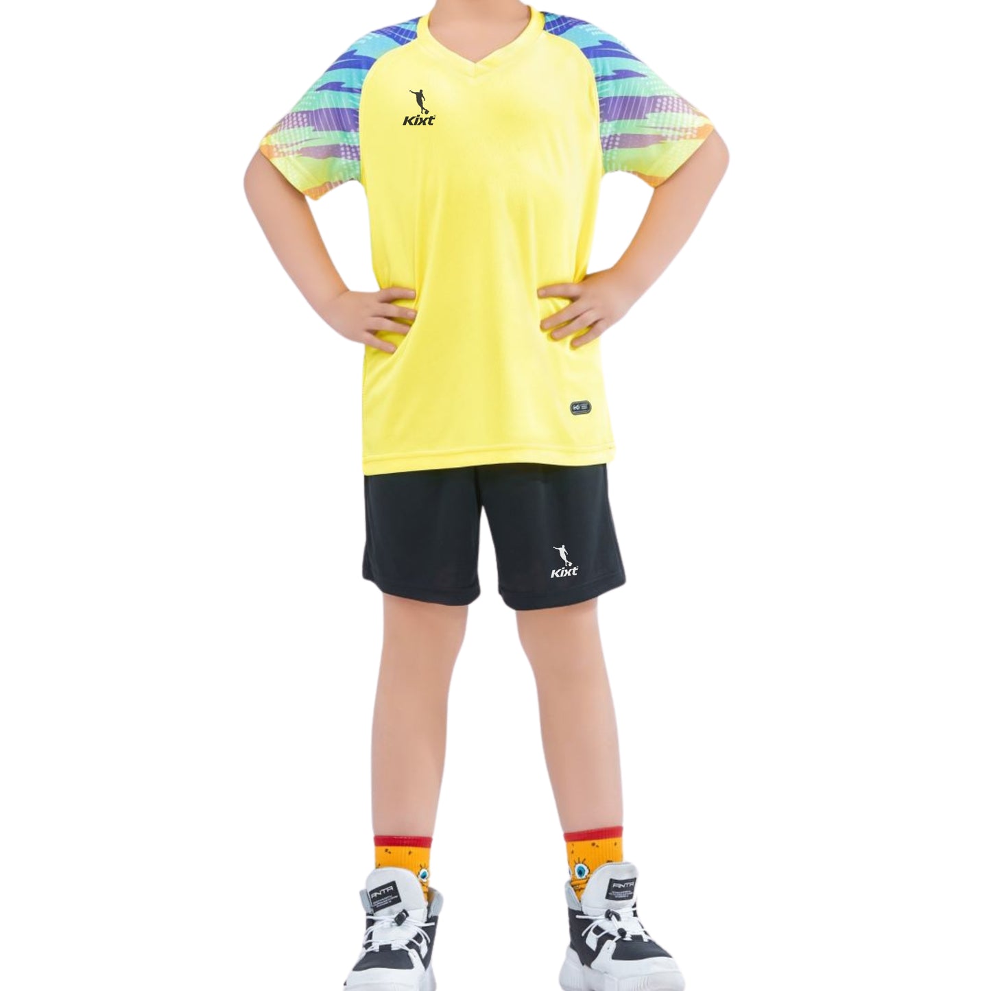 Kids Football Kits M3204 [YELLOW] - Boys/Girls Football Kits (Jersey & Shorts)