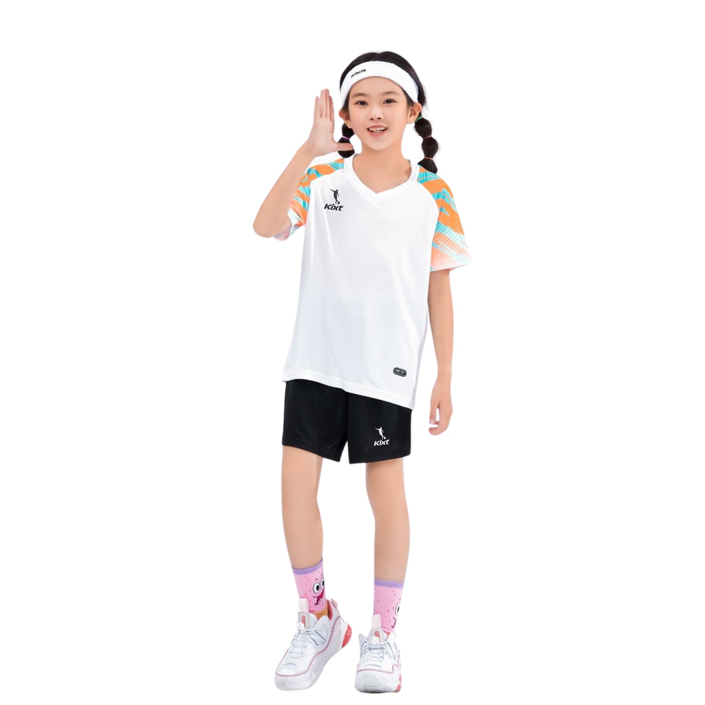 Kids Football Kits M3204 [WHITE] - Boys/Girls Football Kits (Jersey & Shorts)