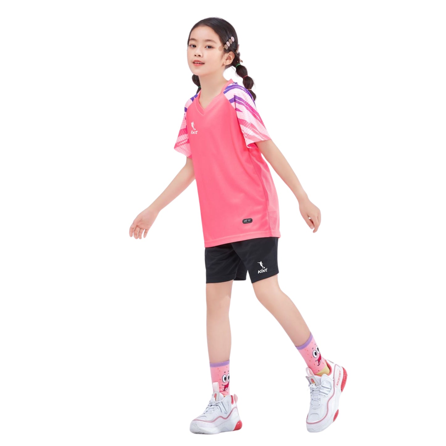 Kids Football Kits M3204 [PINK] - Boys/Girls Football Kits (Jersey & Shorts)