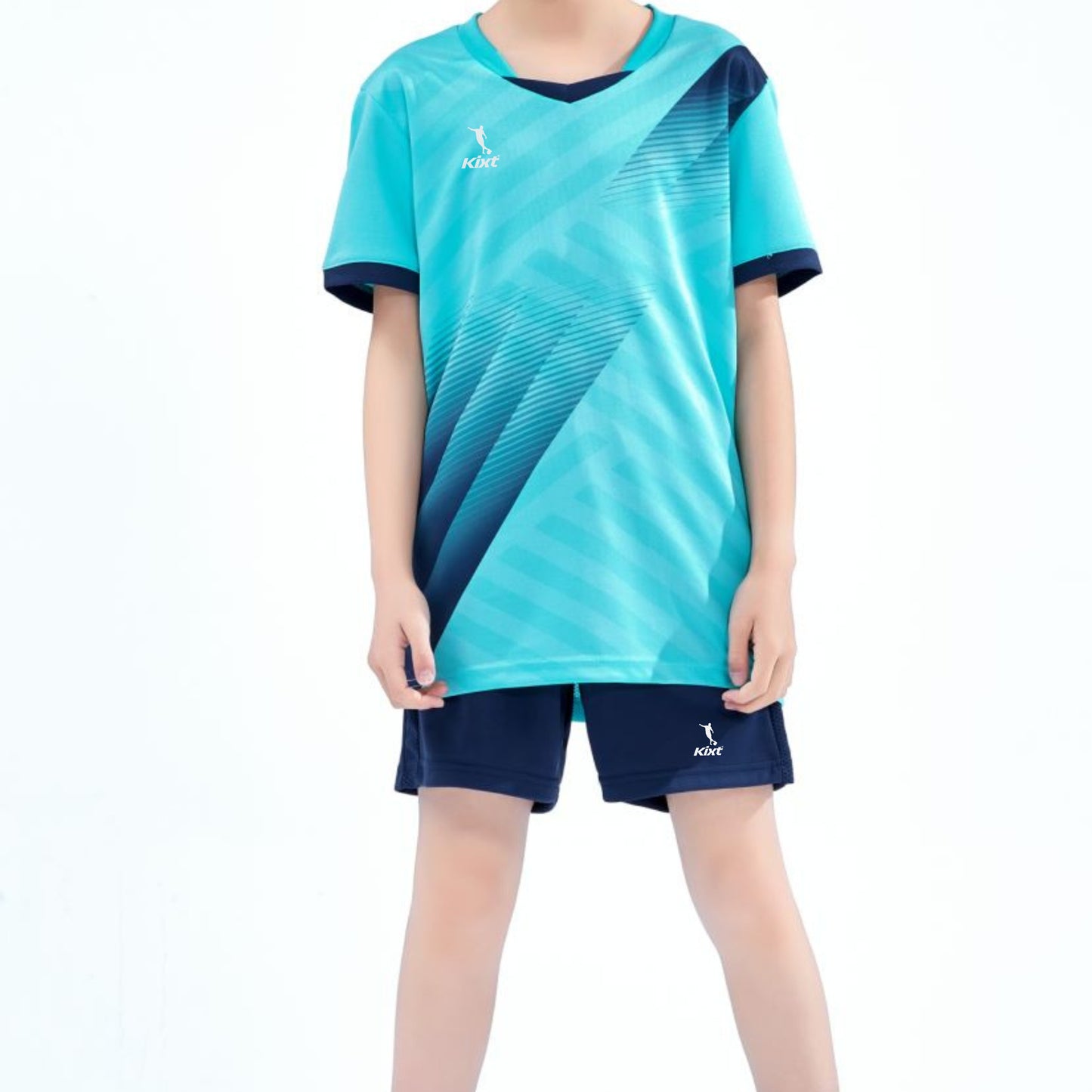 Kids Football Kits M8620 [BLUE/Navy] - Boys/Girls Football Kits (Jersey & Shorts)