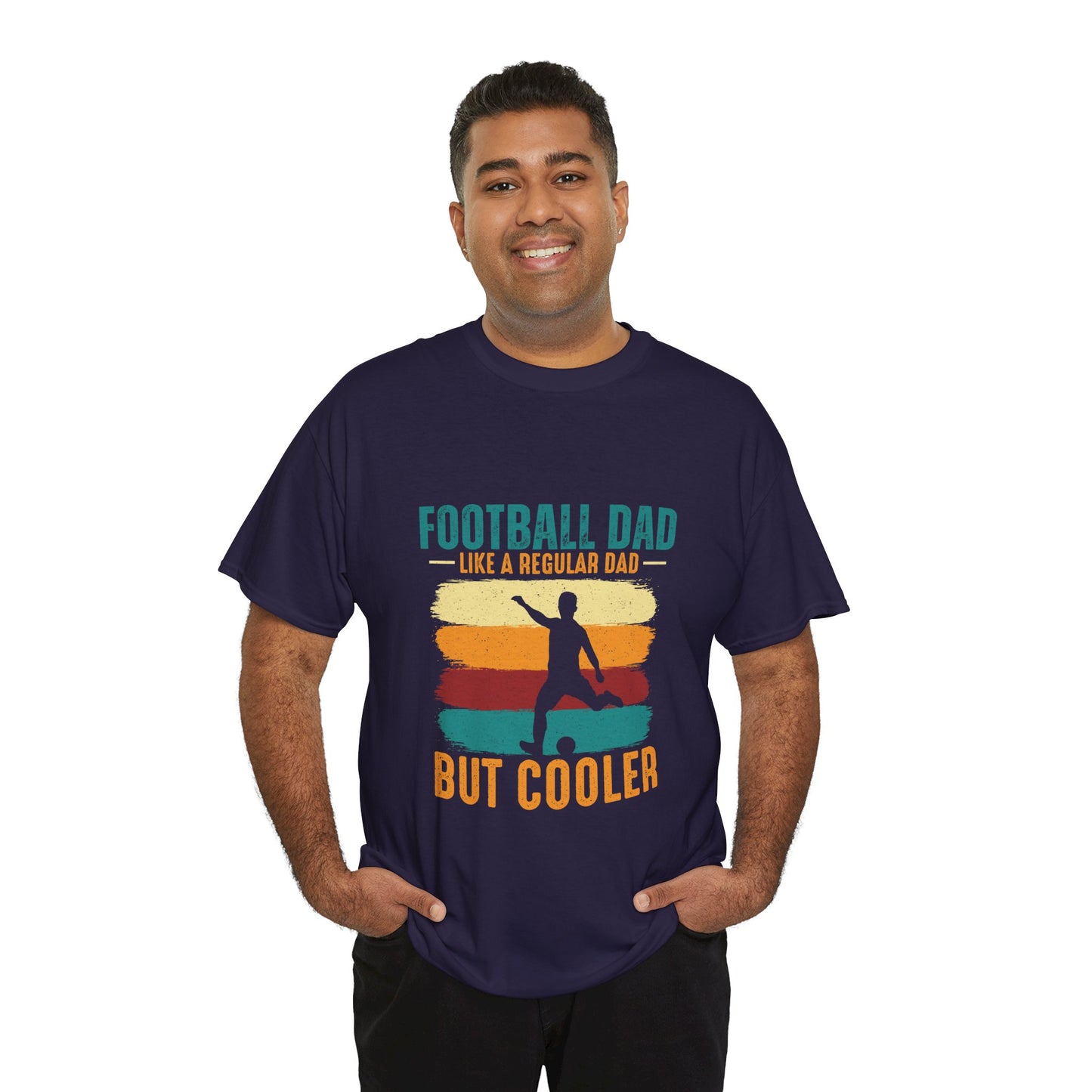 Kixt Heavy Cotton™ Tee - "Football Dad, Like a Regular Dad but Cooler"