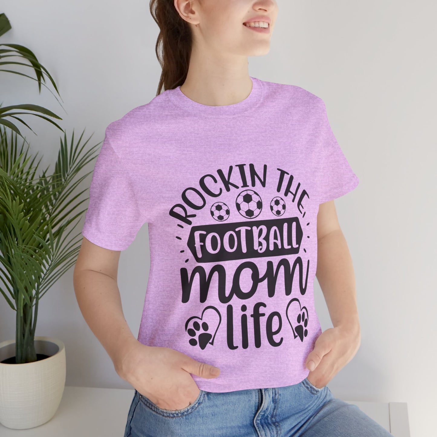 Kixt Short Sleeve Tee  - "Rockin-the-Football-Mom-Life"