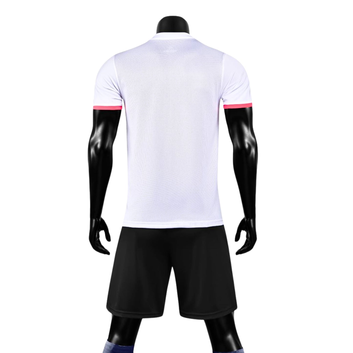 Kids Football Kits M8620 [WHITE/Pink] - Boys/Girls Football Kits (Jersey & Shorts)