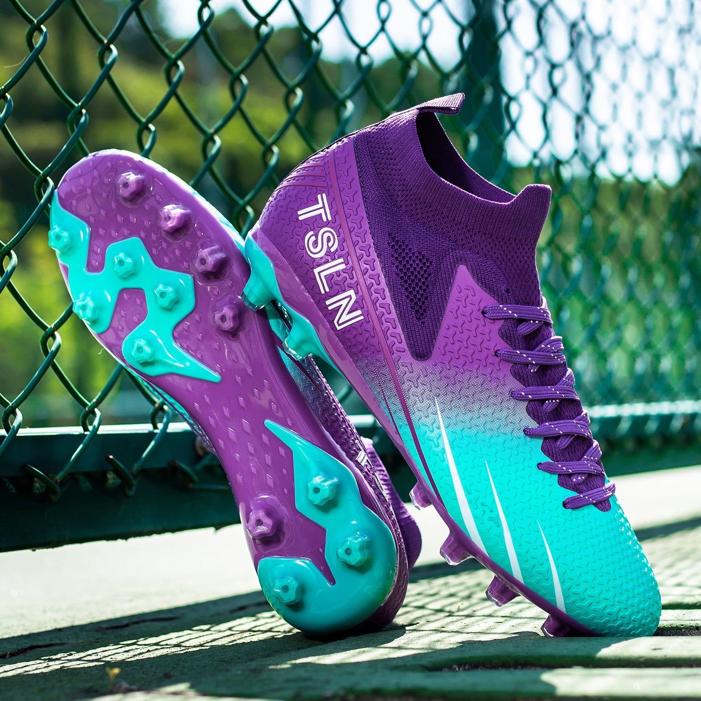 Kixt TSLN™ Football Boots FG [Kids/Junior][PURPLE/BLUE] Limited Stock