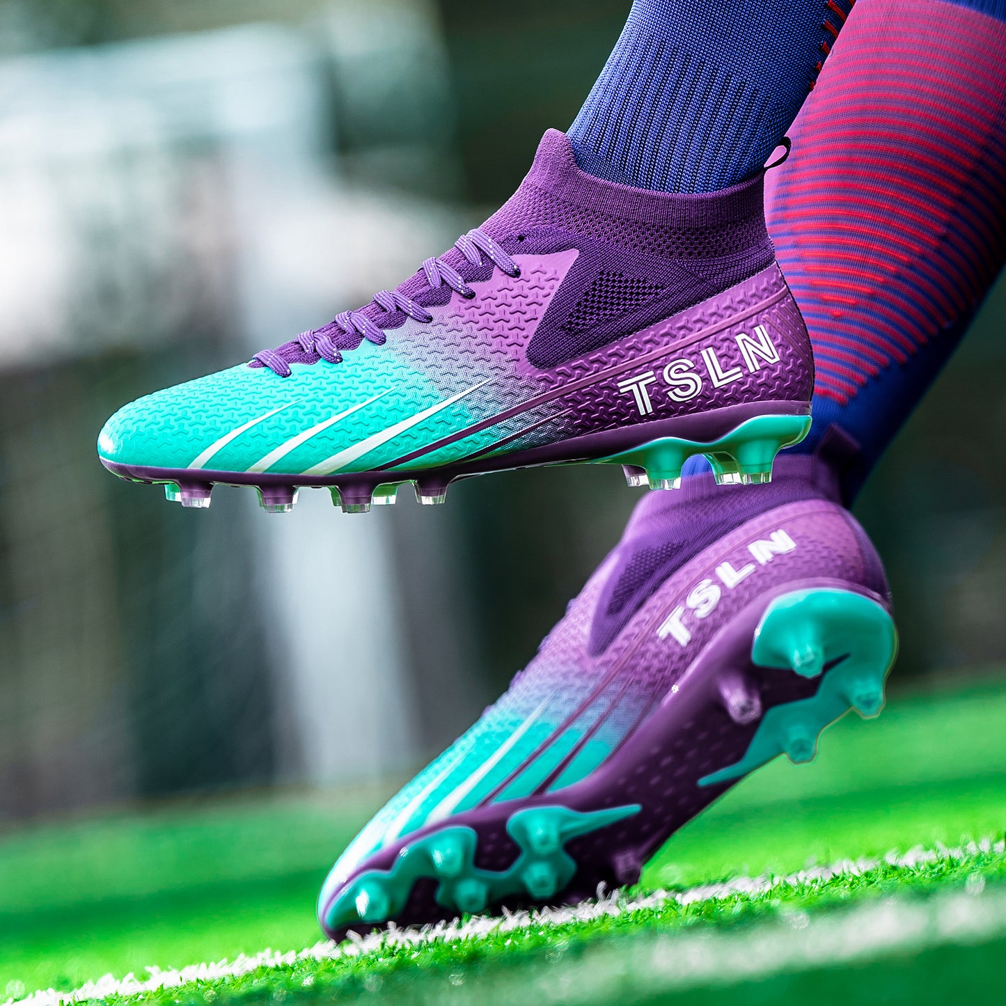 Kixt TSLN™ Football Boots FG [Kids/Junior][PURPLE/BLUE] Limited Stock