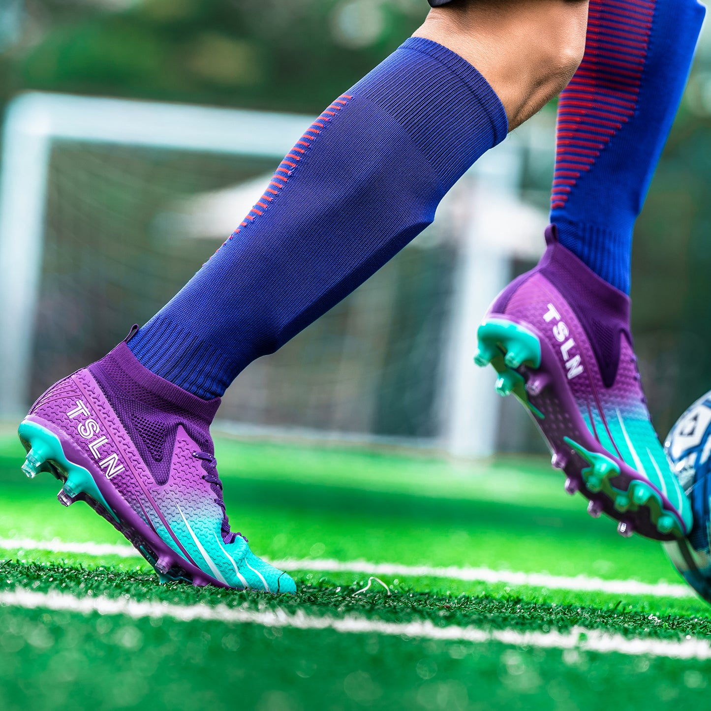 Kixt TSLN™ Football Boots FG [Kids/Junior][PURPLE/BLUE] Limited Stock