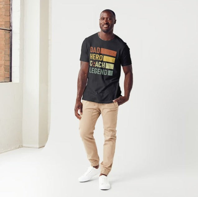 Kixt Ultra Cotton Tee - "Football Dad Hero Coach Legend"