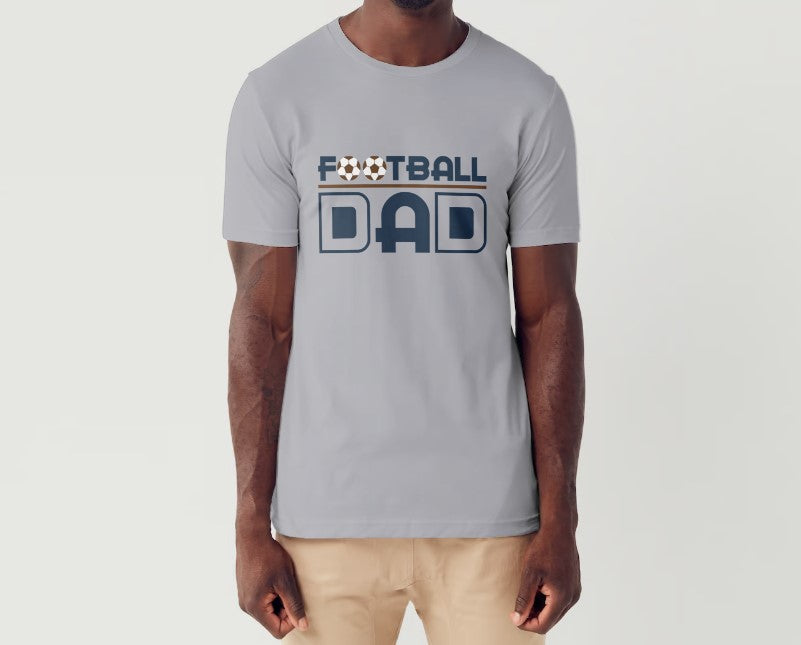 Kixt Ultra Cotton Tee - "Football Dad Typography"